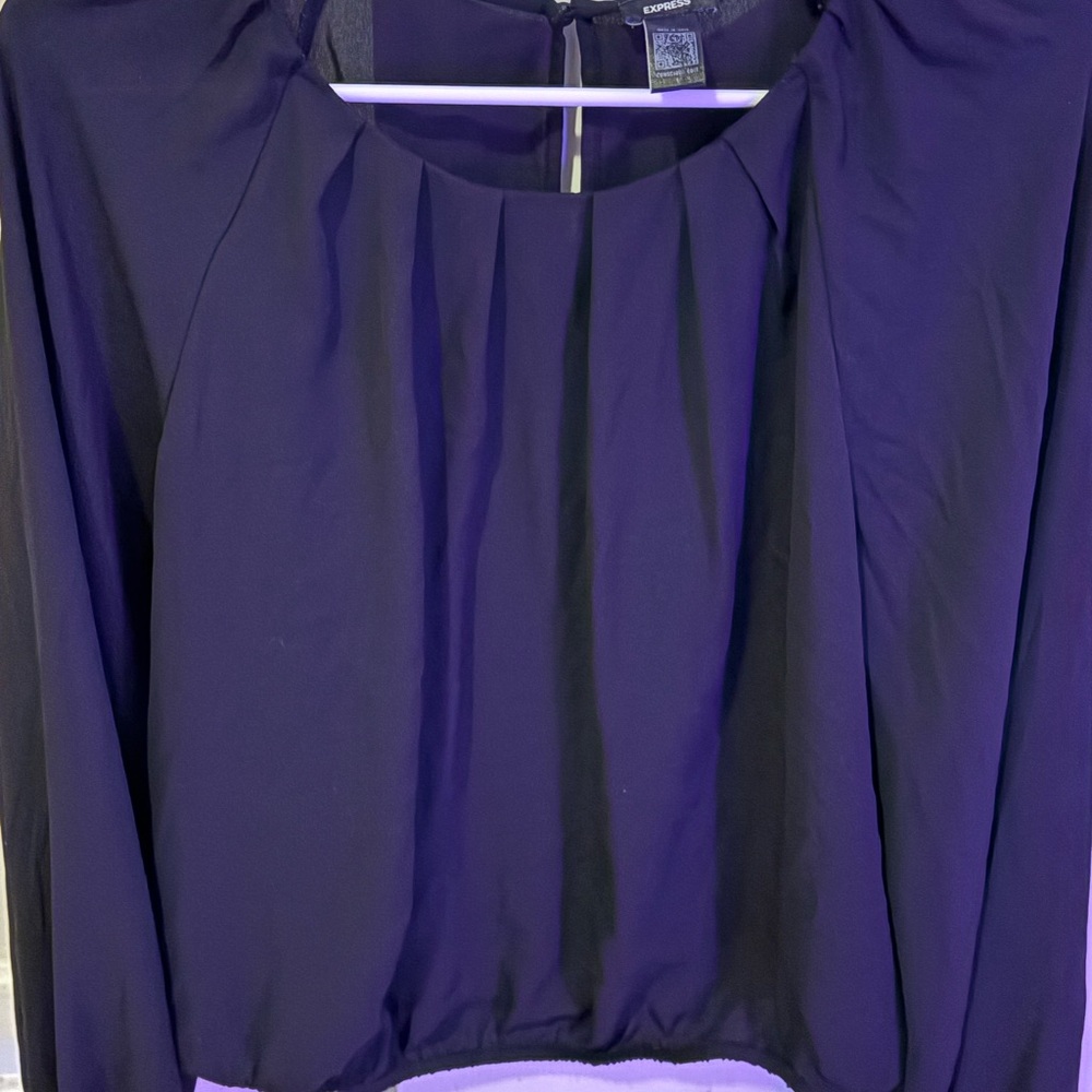 Catherine Malandrino Navy Blue Blouse